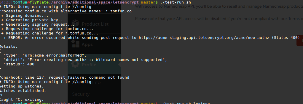 error example